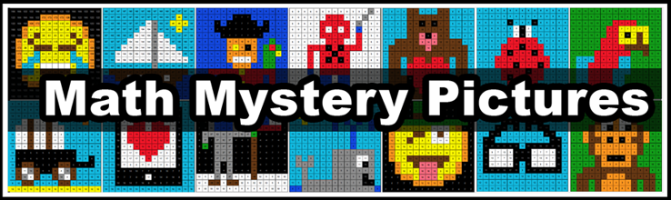 Online Color By Number Math Mystery Pictures | Pixel Art Math